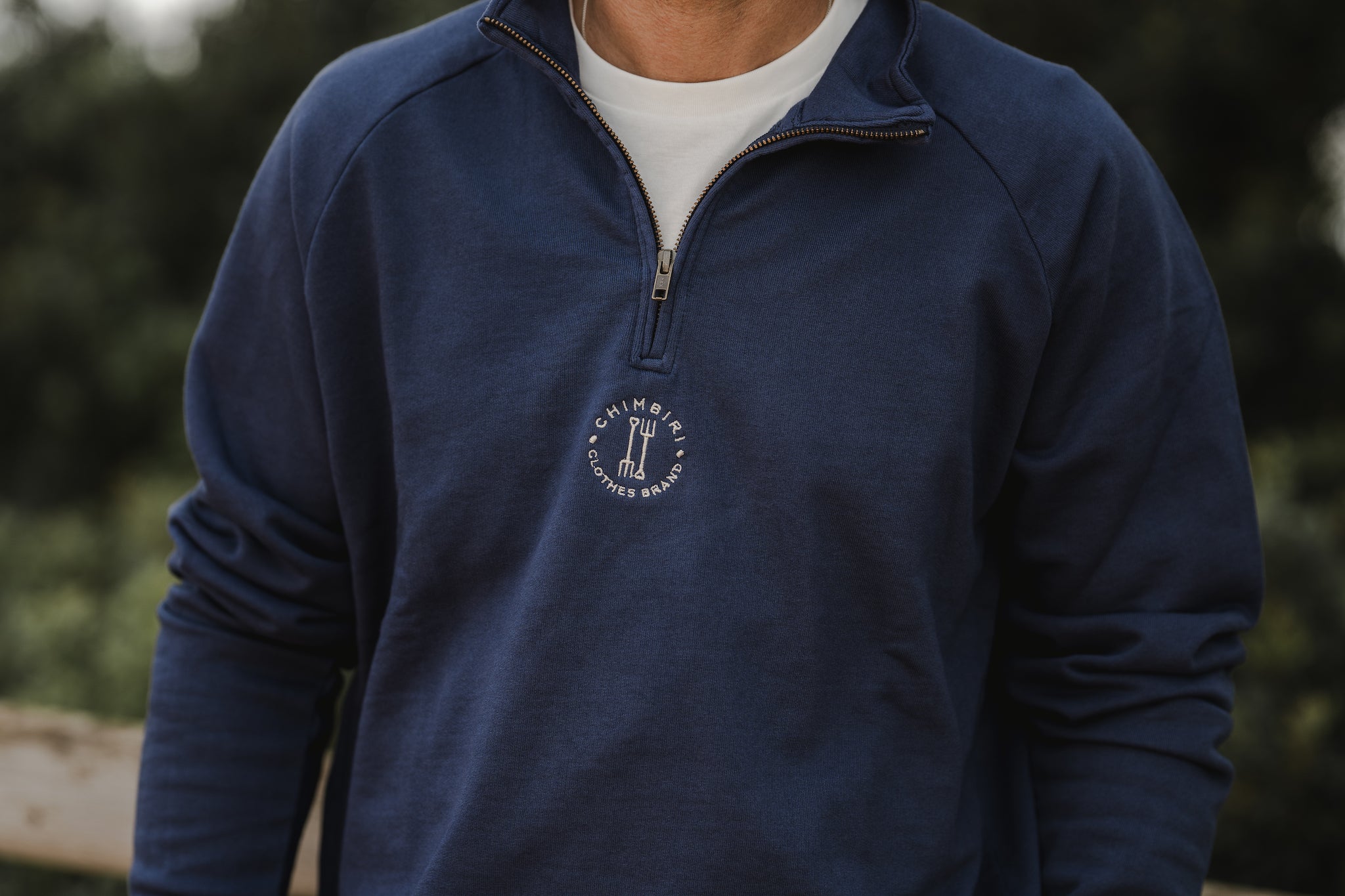 SUDADERA HALF ZIP CHIMBIRI AZUL