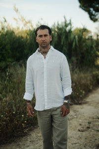 CAMISA LINO BLANCO